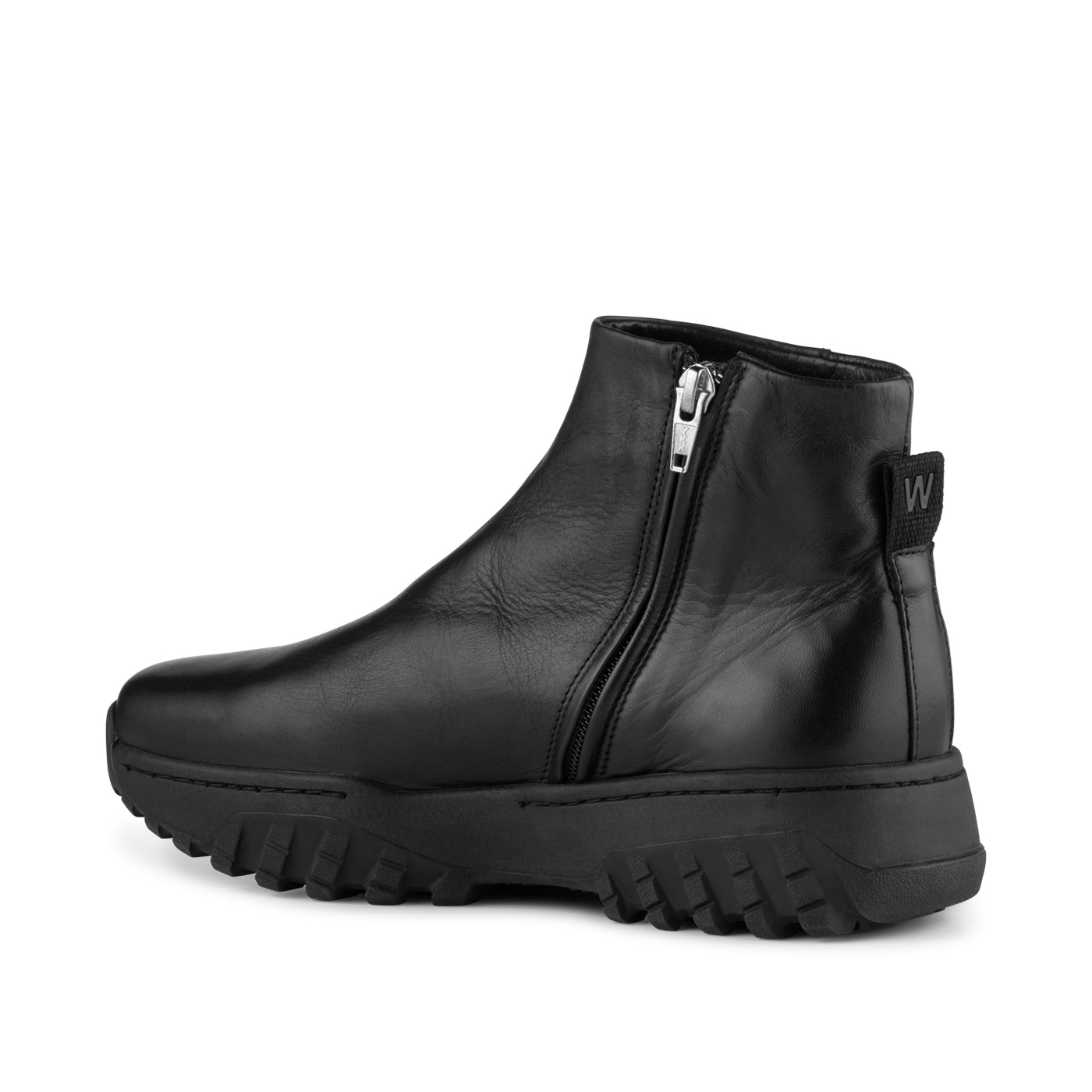 WODEN Abbi Track Leather Boots 020 Black