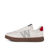 WODEN MENS Frode Leather Sneakers 413 Fire Red/Navy