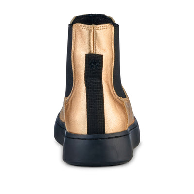 WODEN Hannah Metallic Leather Boots 045 Gold