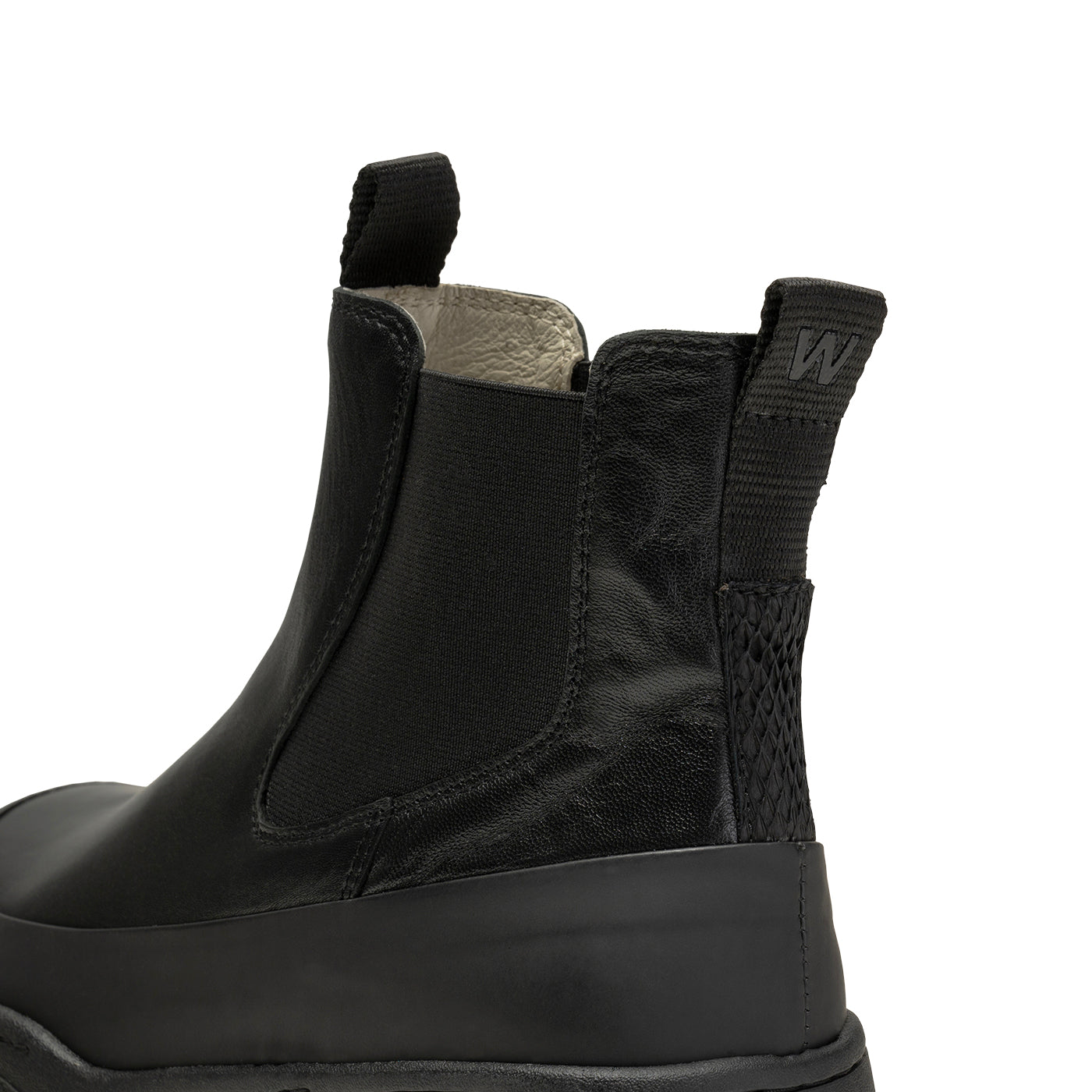 WODEN Le Chelsea Leather Boots 020 Black