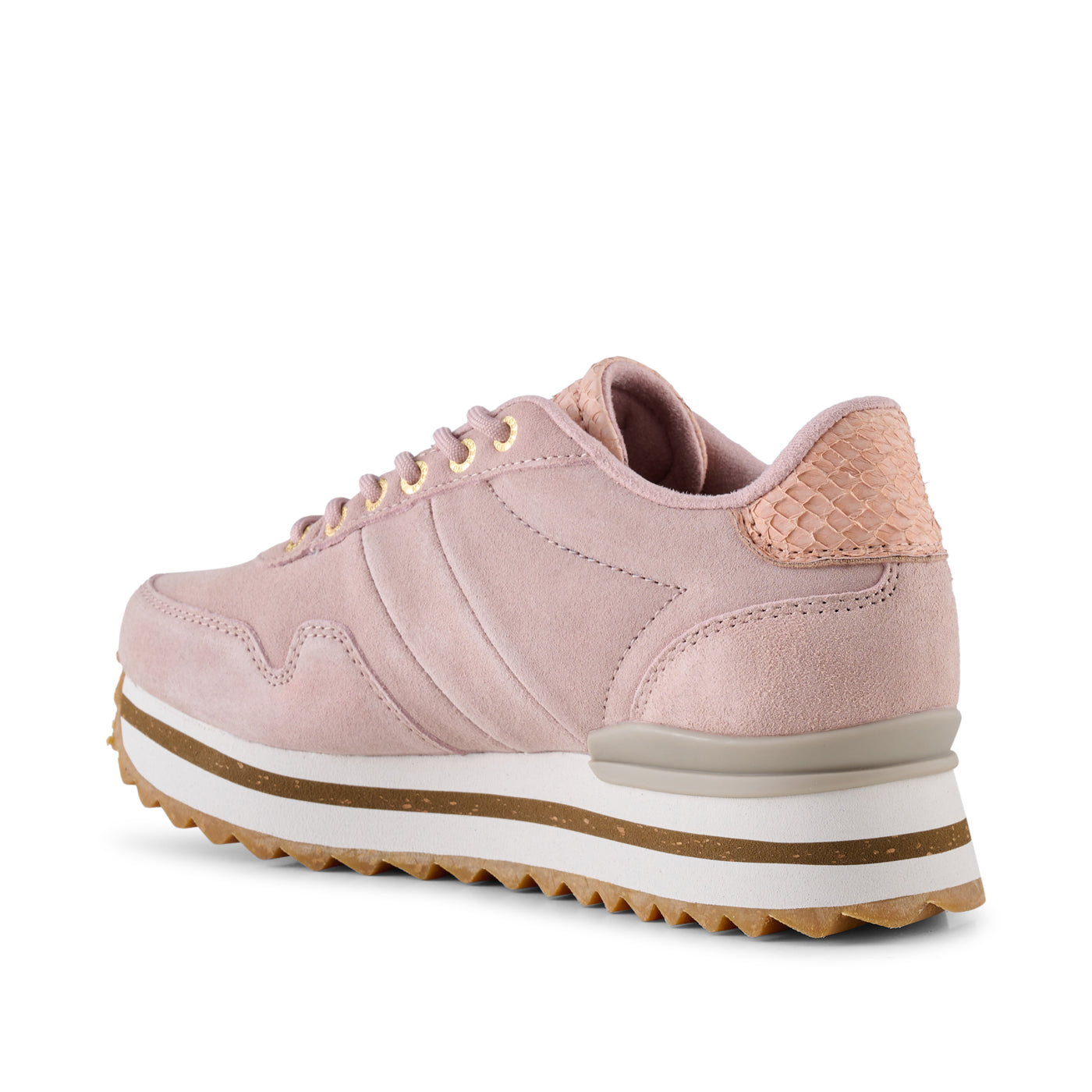 WODEN Nora III Suede Plateau Sneakers 800 Dry Rose