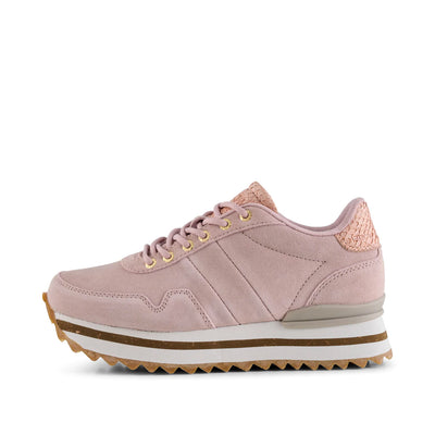 WODEN Nora III Suede Plateau Sneakers 800 Dry Rose