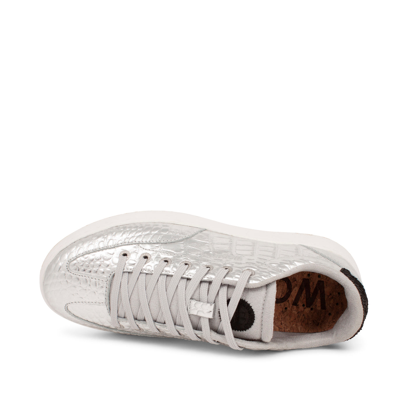 WODEN Pernille Croco Shiny Sneakers 039 Silver