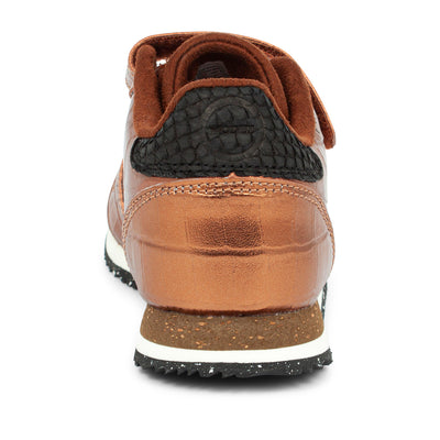 WODEN KIDS Sandra Croco Shiny Sneakers 002 Burnished Copper
