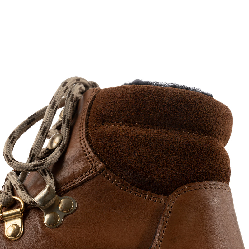 WODEN Iris Track Leather Boots 052 Tan