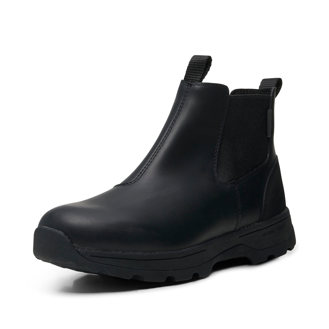 WODEN MENS Marvin Track Waterproof Reflective Rubber Boots 020 Black