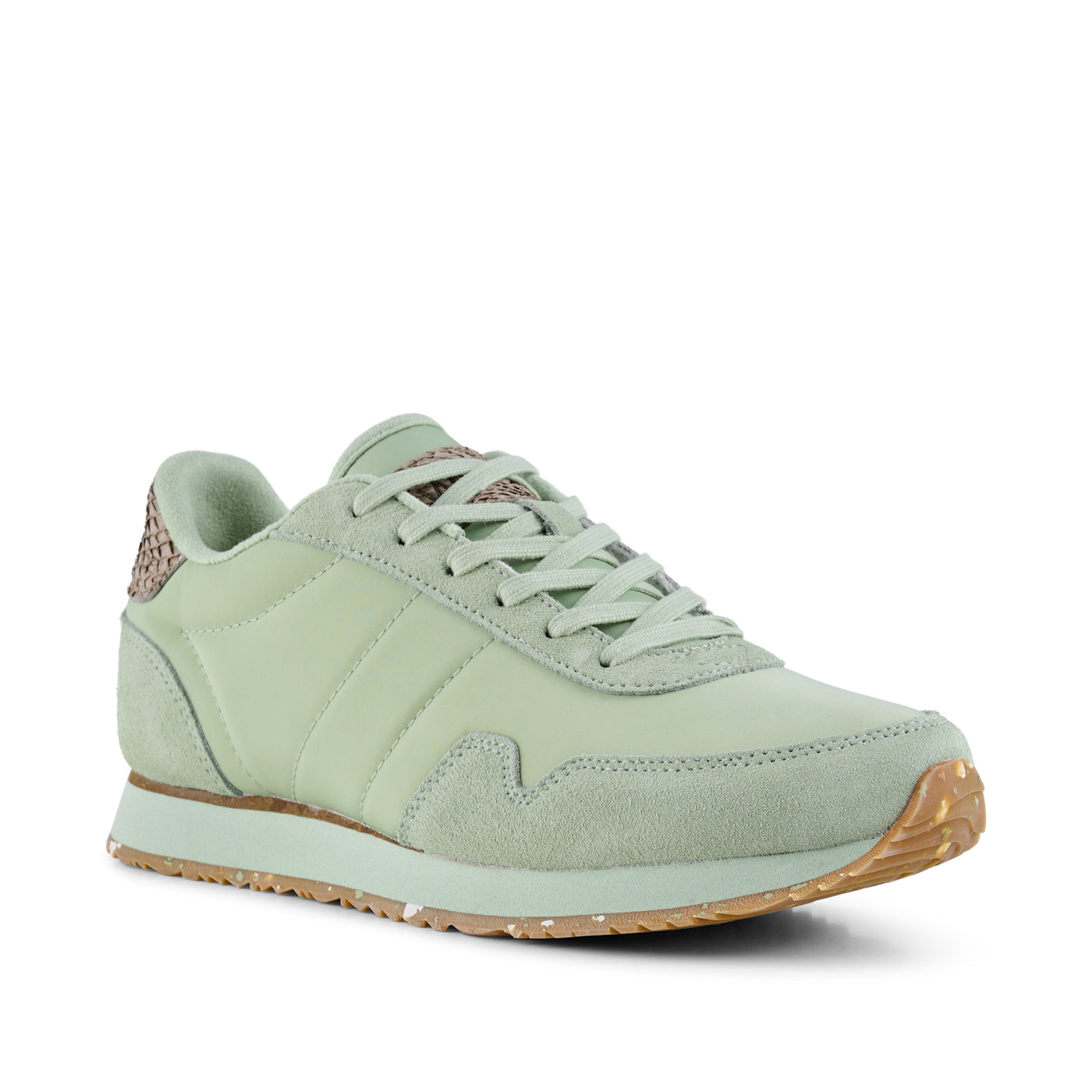 WODEN Nora III Leather Sneakers 803 Green Lily
